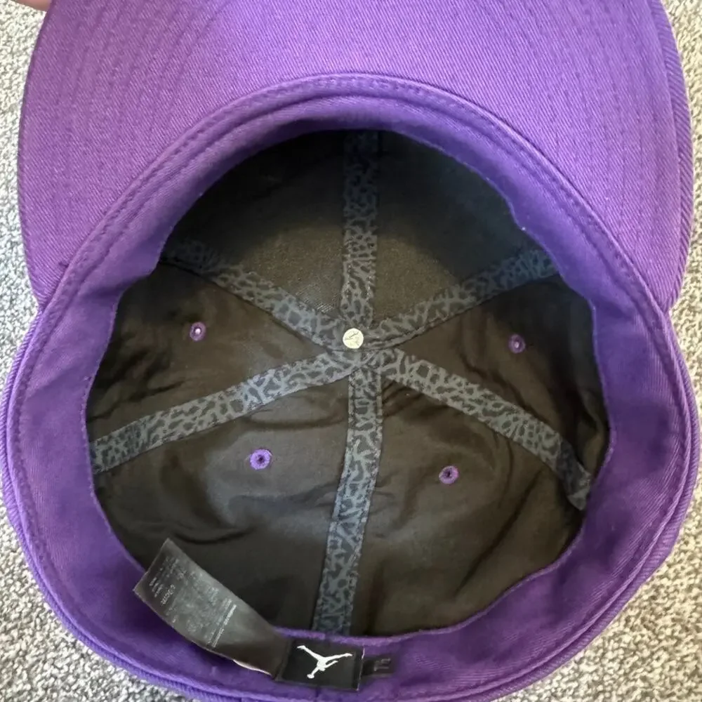 Air Jordan Purple Elephant Print Sunglasses Fitted Hat 7 1/2 60cm Rare Cap